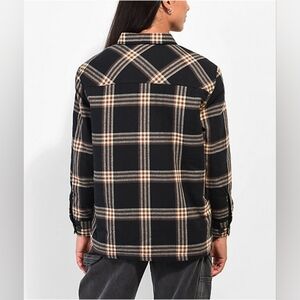 Empyre Cayden Black Plaid Flannel Jacket